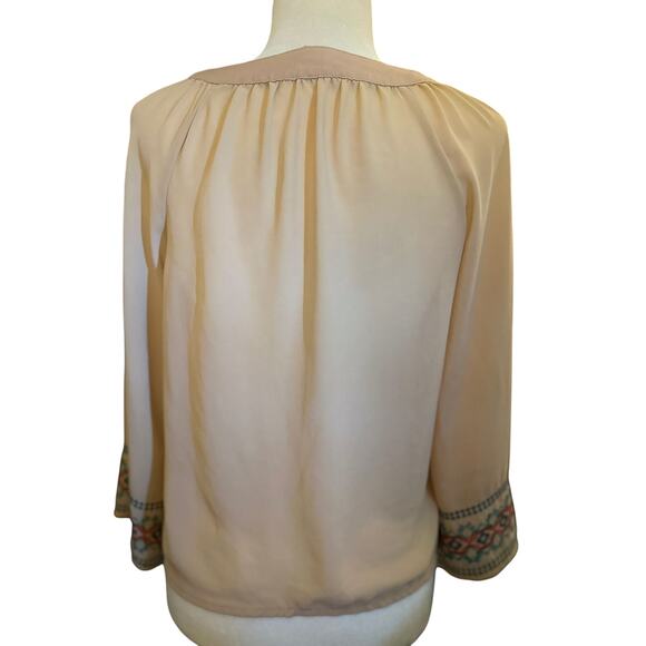 Flying Tomato Embroidered Boho Blouse, Size Medium - Picture 4 of 6